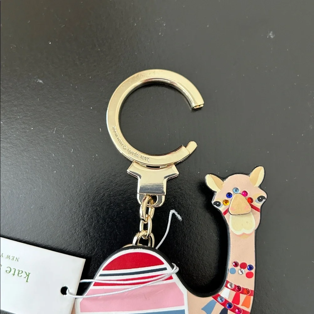 Kate Spade Spice Things Up Camel Keychain NWT WORU0230 - Picture 10 of 13